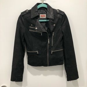 LEVI’S 100% genuine suede leather moto SMALL